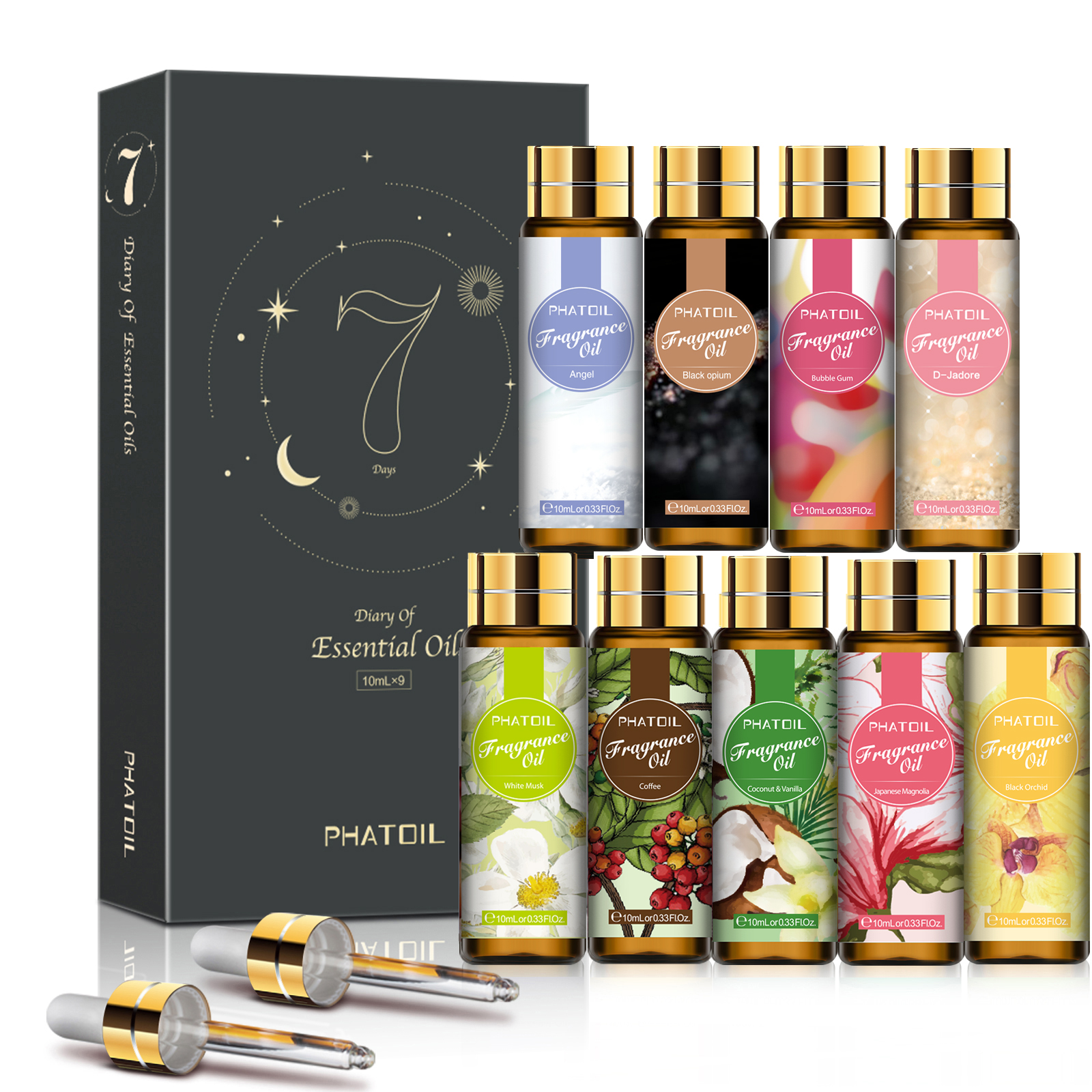 Perfume Fragrance Soap - Phatoil 9pcs 10ml Fragrance Oil for