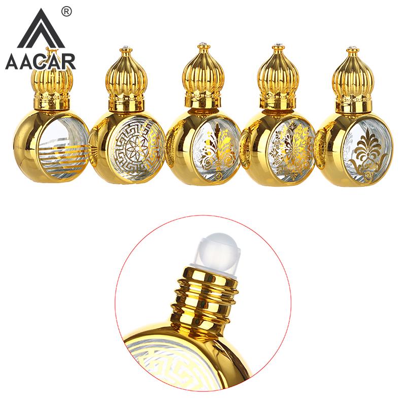 1pc 10ml Gold Arabic Crystal E - مراجعة Attar Oil Roll On وسعره