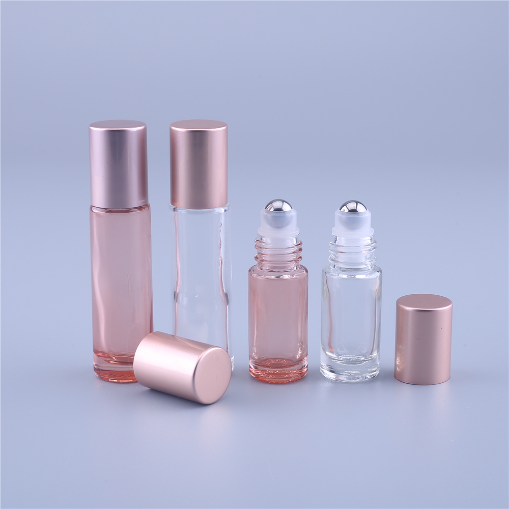 2PCS 10ml Pink Color Thick Gla - مراجعة Attar Oil Roll On وسعره