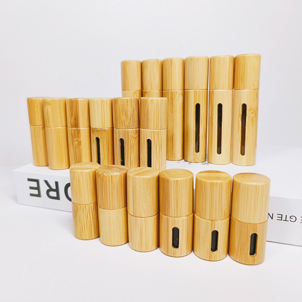3/5/10ml Bamboo Roll on Bottle - مراجعة Attar Oil Roll On وسعره