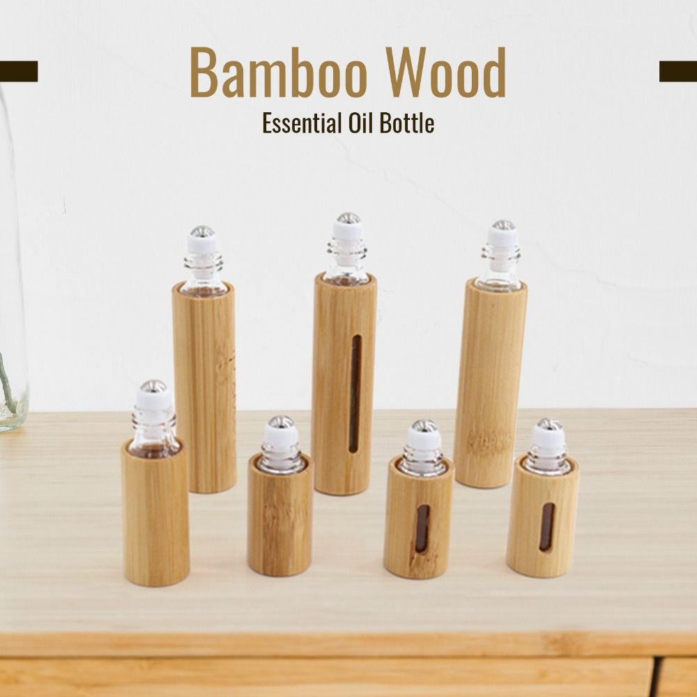 3/5/10ml Bamboo Roll on Bottle - مراجعة Attar Oil Roll On وسعره