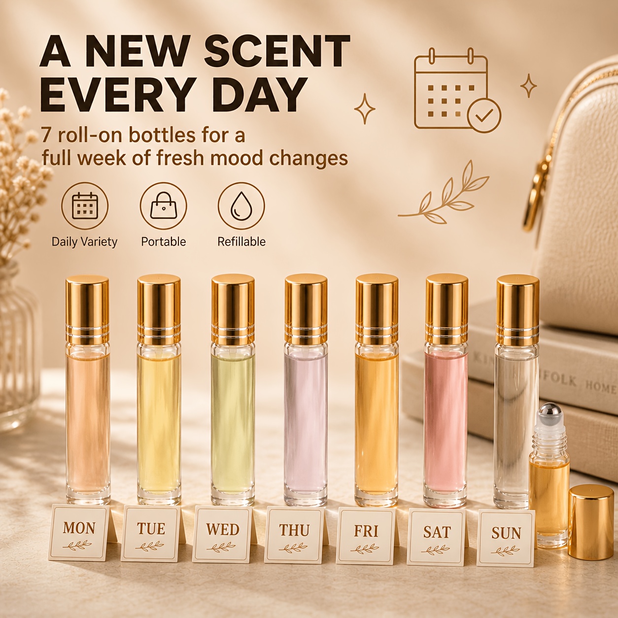 7/14pcs Glass Roll on Bottle 1 - مراجعة Attar Oil Roll On وسعره