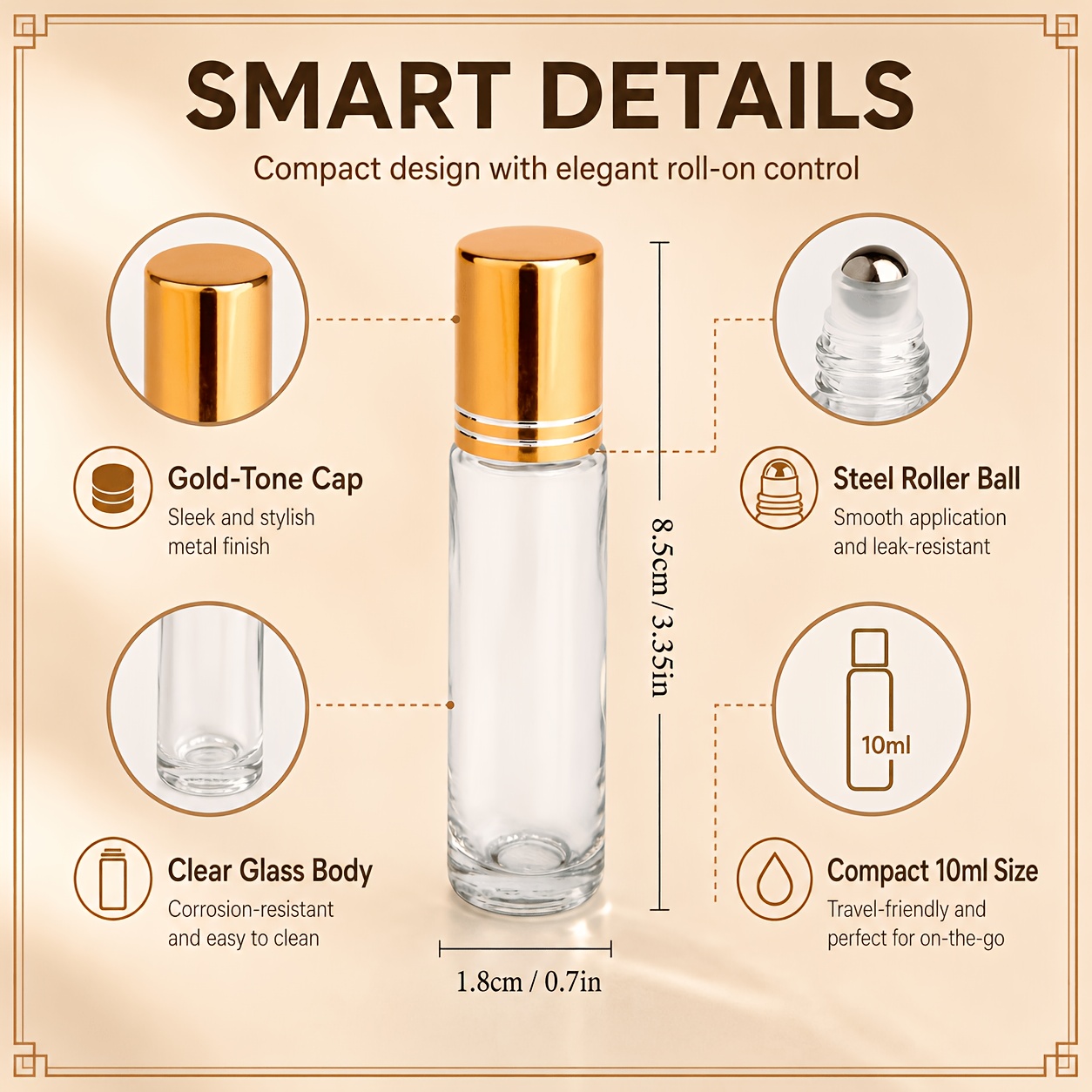7/14pcs Glass Roll on Bottle 1 - مراجعة Attar Oil Roll On وسعره