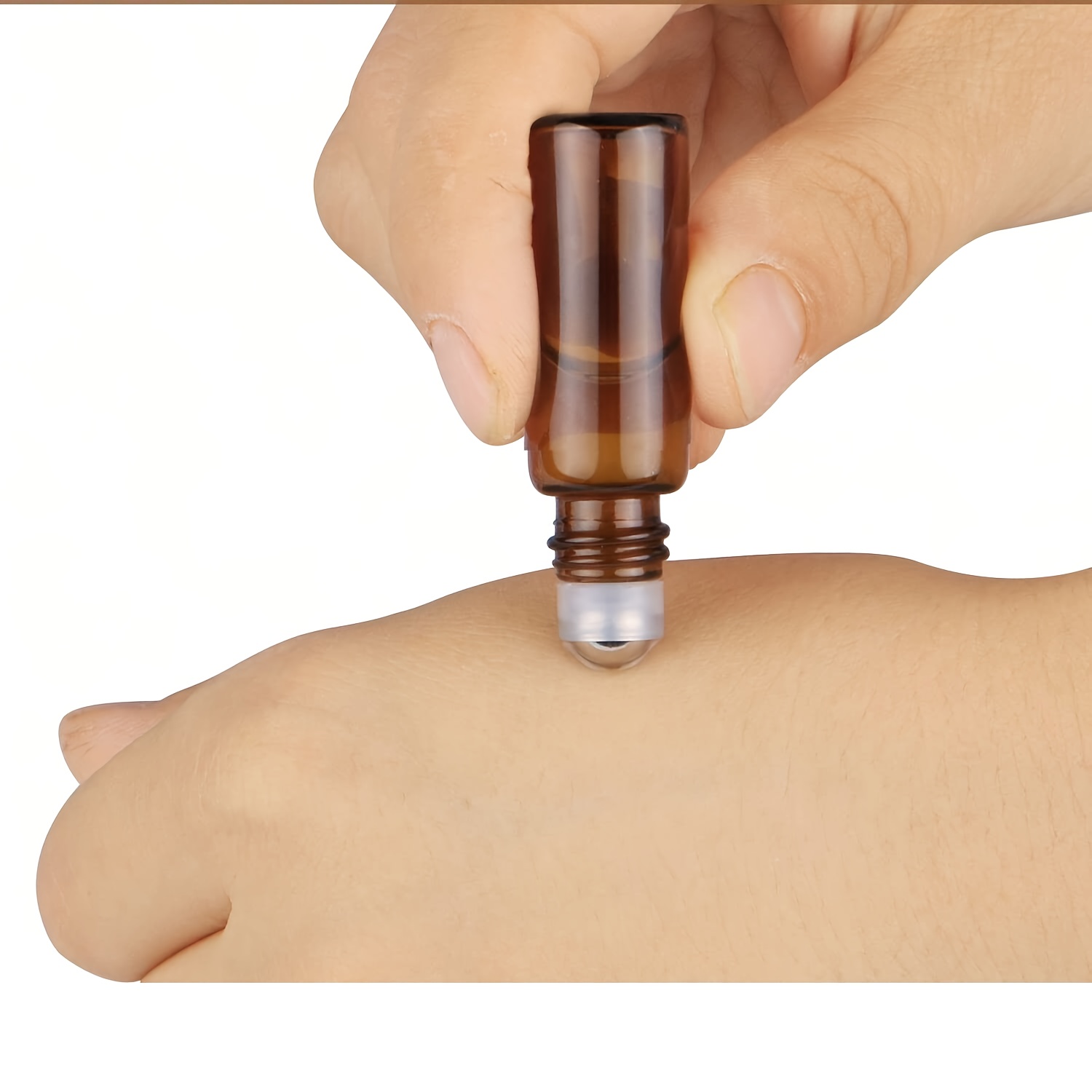 5/10PCS 5/10ml Amber Glass Emp - مراجعة Attar Oil Roll On وسعره