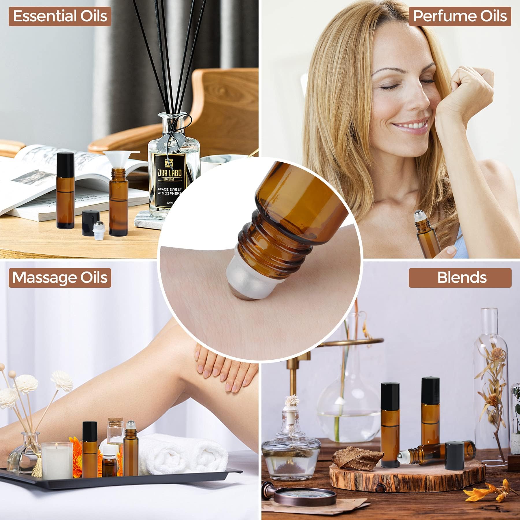 8/30pcs Glass Roll on Bottle 1 - مراجعة Attar Oil Roll On وسعره