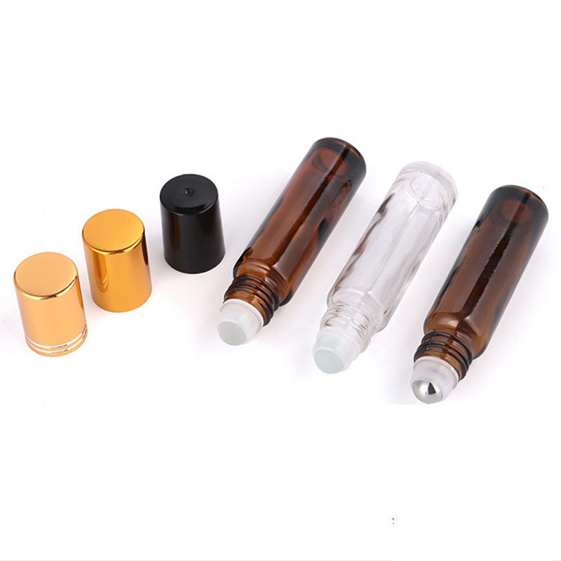 5PCS 10/15ml Amber Glass Empty - مراجعة Attar Oil Roll On وسعره